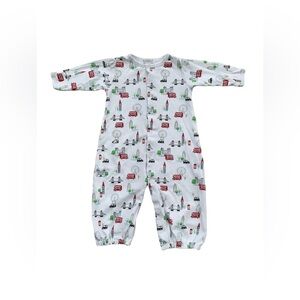 Kissy Kissy Size Small, 3-6 Months, London Print Convertible Gown and Sleeper
